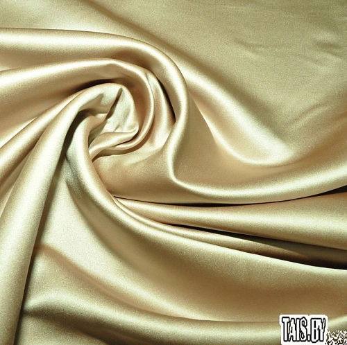 Атлас свадебный (бежевый)