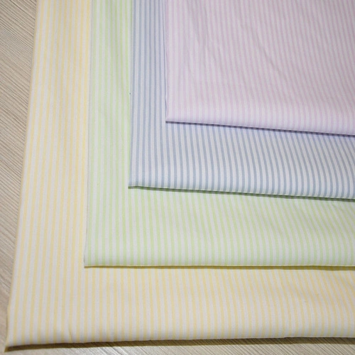 Рубашечная ткань "Соната" полоска (желтый)