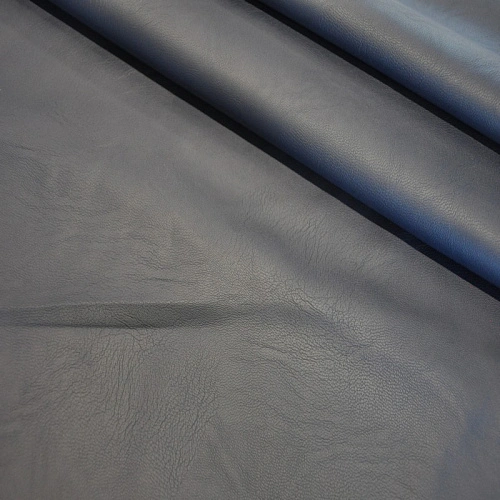 Кожзам на трикотажной основе (синий фактурный)