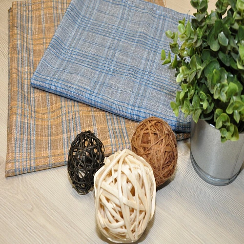 Костюмная ткань "Клетка  " (оранжевая английская клетка)