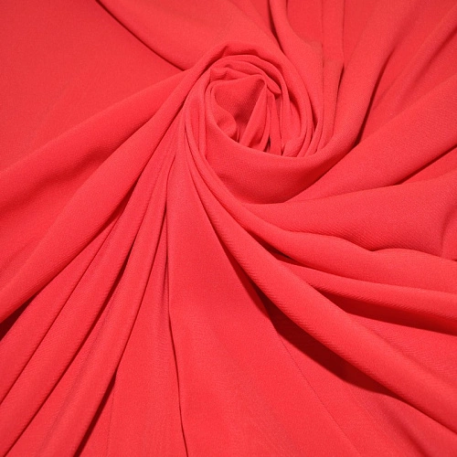 Шифон стрейчевый (красный)