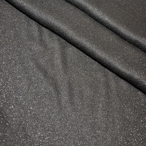 Трикотаж Ангора плотная с люрексом (черный)