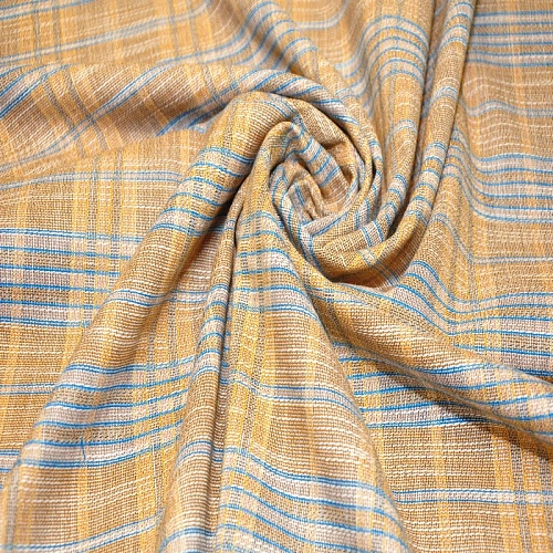 Костюмная ткань "Клетка  " (оранжевая английская клетка)