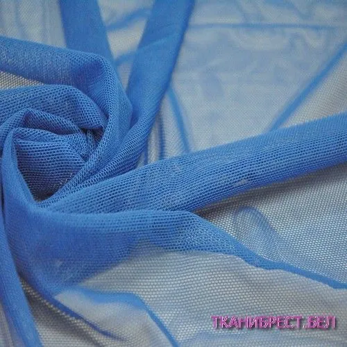 Ткань Сетка стрейчевая (василёк)