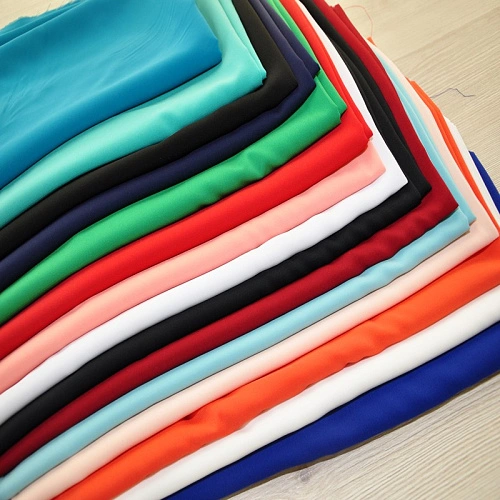 Шифон стрейчевый (красный)