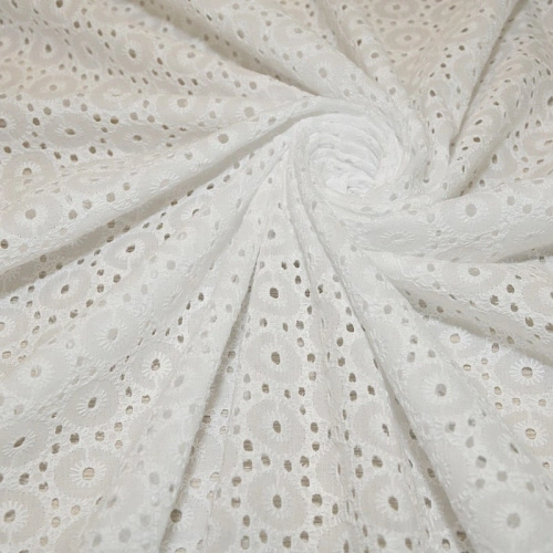 Батист вышитый "Ришелье" (белый) 3