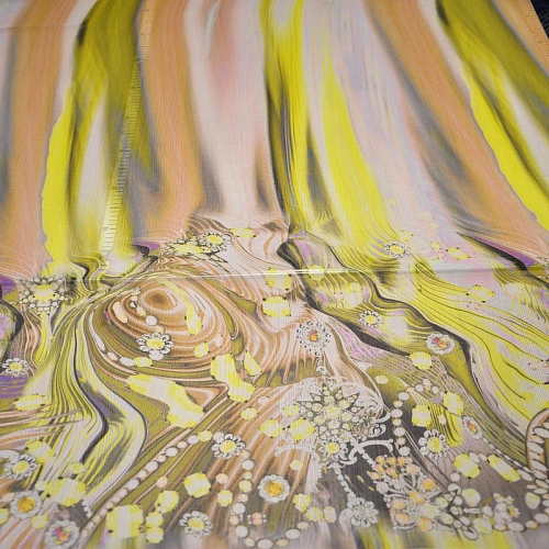 Шифон принт "Купон 4"