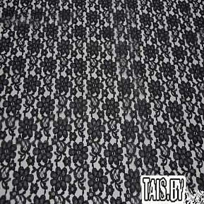 Гипюр тонкий (черный графит)