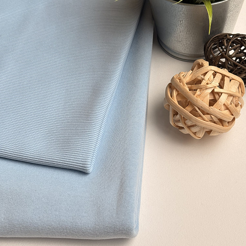 Футер 3-х нитка с эффектом велюра (светло-голубой)