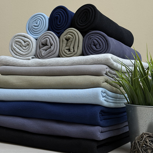 Футер 3-х нитка с эффектом велюра (светло-голубой)