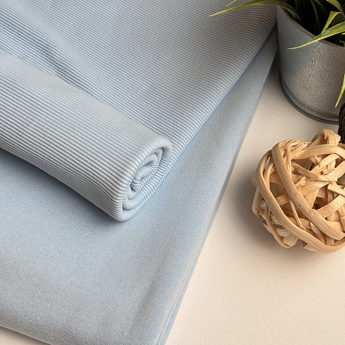 Футер 3-х нитка с эффектом велюра (светло-голубой)