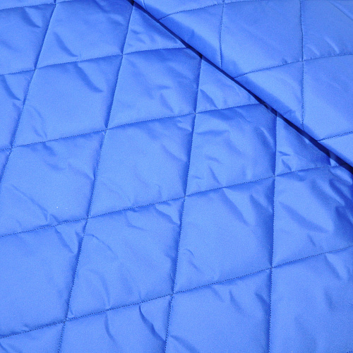 Плащевка стеганая "Ромбик" (электрик)