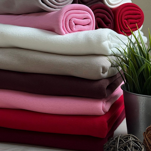 Футер 3-х нитка с эффектом велюра (бургунди)